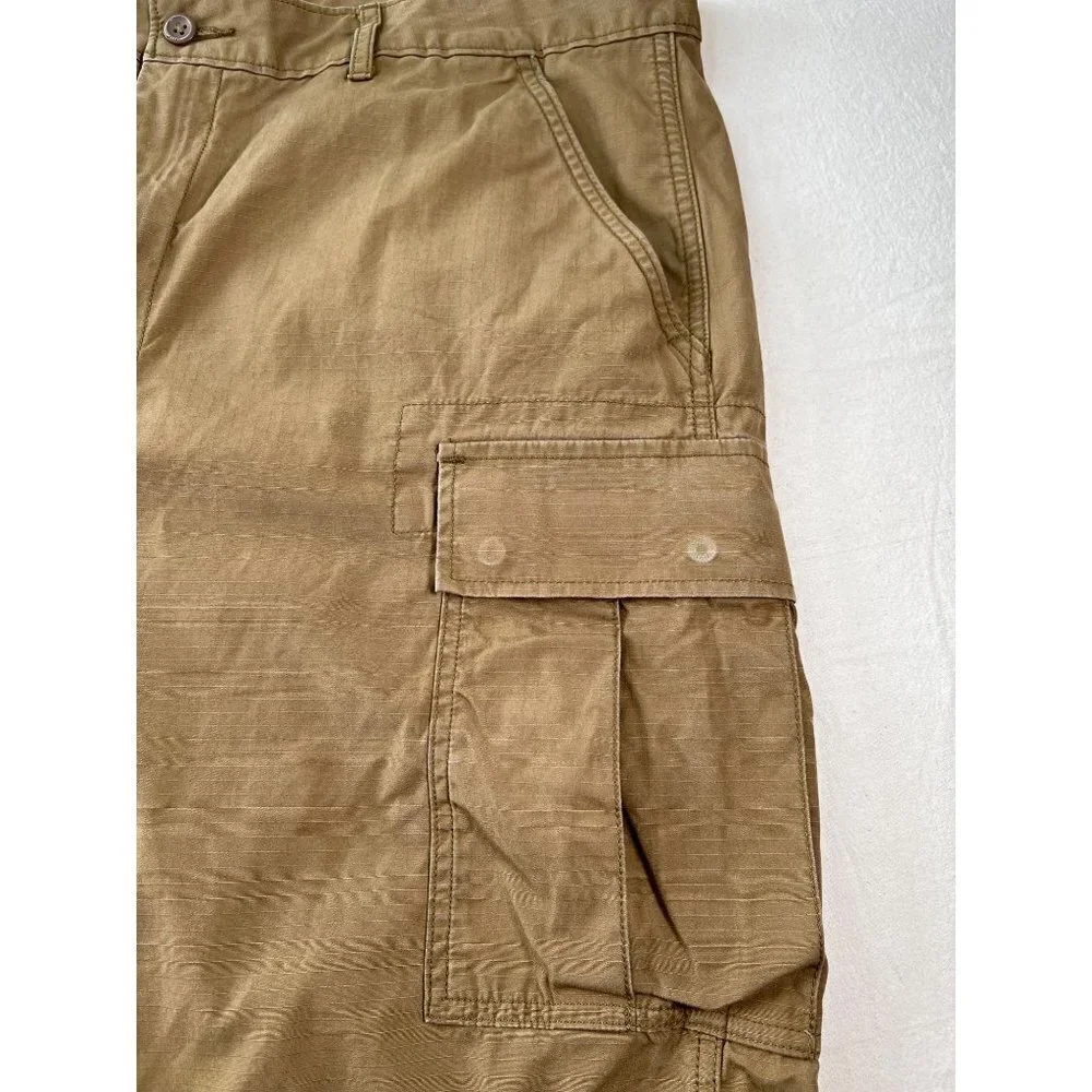 Levi Strauss & Co Mens Size 40 W Dark‎ Khaki Cargo Short Surplus Utility Cotton